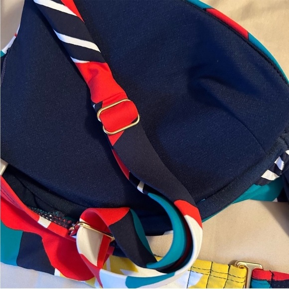 Cole Of California 2 Piece Bikini High Cut Bottom Twist Underwire Top Womens 14 - Picture 8 of 13